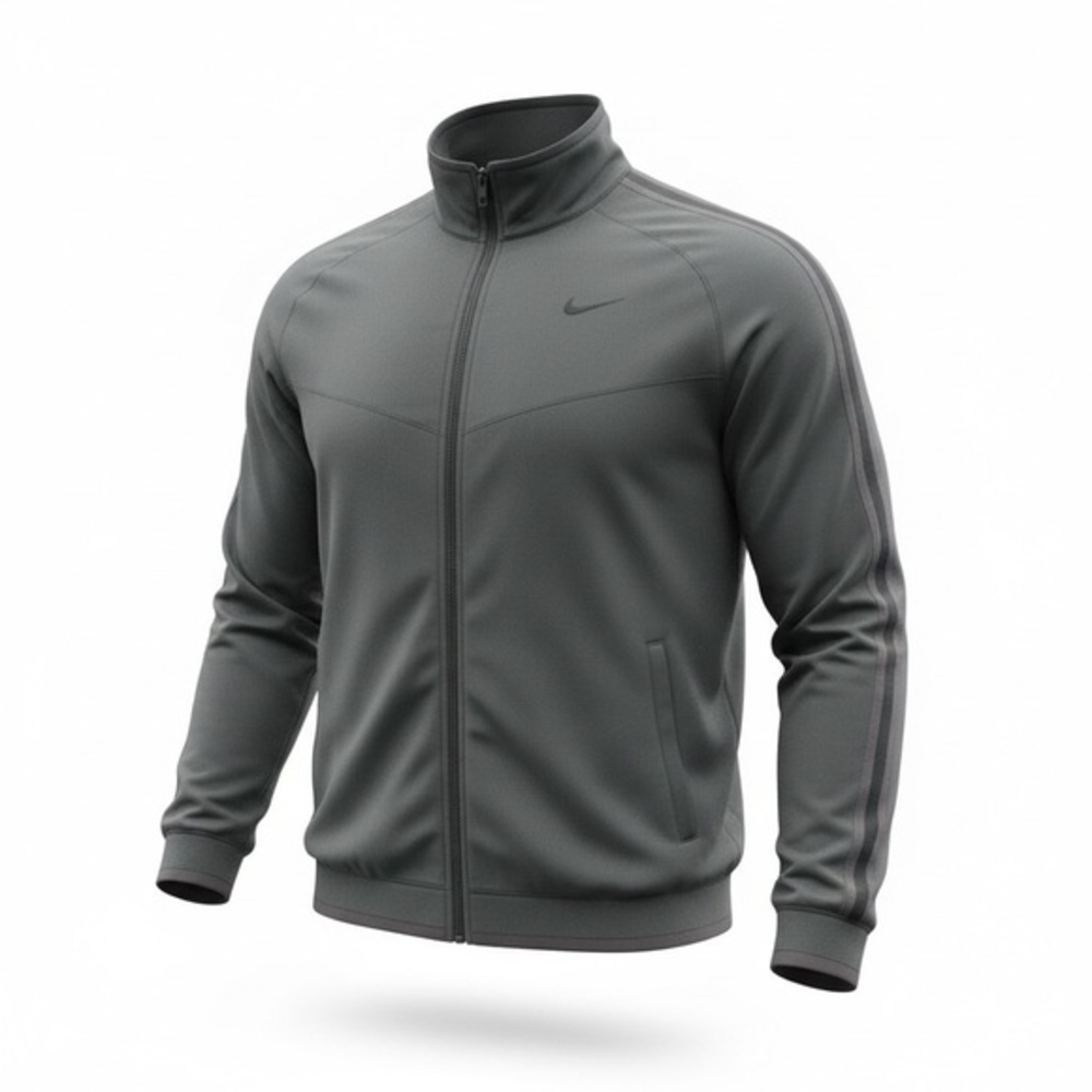 Nike gray full zip athletic lightweight jacket size XXL